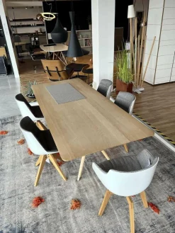 Tisch X2 Esche Ohne Braunkern Brettverleimt Natur Geseift