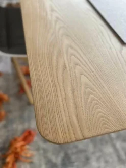 Tisch X2 Esche Ohne Braunkern Brettverleimt Natur Geseift