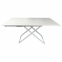 Tisch Zebra Up&Down Höhen Aluminium Lackiert Weiss