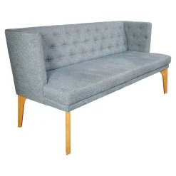 Tischbank Bezug CA1463 082 Blau Grau Gestell Eiche Natur Geölt