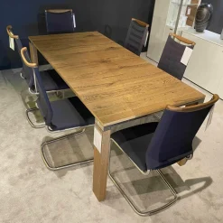 Tischgruppe Esstisch Multiflex Eiche Anziano Stuhl Lilli Tritex Basalt