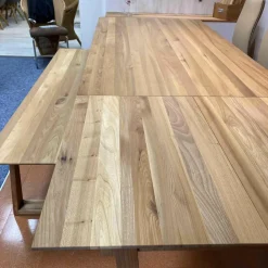 Tischgruppe Veneto Rüster Geölt Tisch Ausklappbar mit Bank und 3 Stühlen