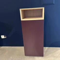 Türenkommode Alea Eiche Matt Lack Matt Beere Violett