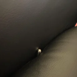 TV Sessel Hanny Leder 71 Torro Noir Schwarz Teller Edelstahloptik Mit Gewichtsverlagerung