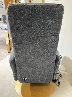 TV Sessel Sommerville Stoff Amsterdam Blau Grau Drehteller Eiche Bianco 2 Motorisch Mit Akku