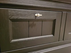 TV-Bank Veluwe Eiche Massiv Schwarz