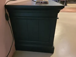 TV-Bank Veluwe Eiche Massiv Schwarz