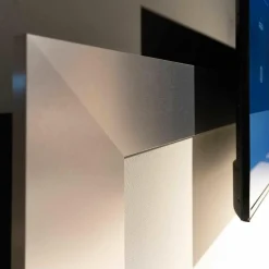 TV-Board MR Media Frame Lack Weiß Paneelrahmen Rahmenblende Aluminum