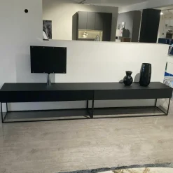 TV-Board Soma Lack Fenix Schwarz mit Soundmodul