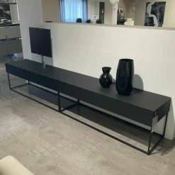 TV-Board Soma Lack Fenix Schwarz mit Soundmodul