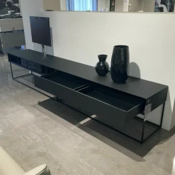 TV-Board Soma Lack Fenix Schwarz mit Soundmodul