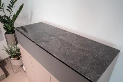 TV-Highboard JSL TV-Lift JSL1304-PE Pebble Abdeckplatte Glas