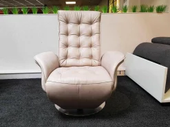 TV-Sessel New Orleans Leder Wax Anilin Stone 3800