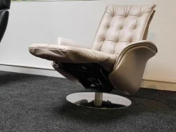 TV-Sessel New Orleans Leder Wax Anilin Stone 3800