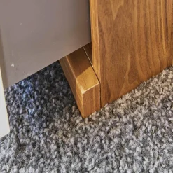 TV-Unterteil Finale Korpus Nussbaum Nova Front Hochglanz Lack Weiß