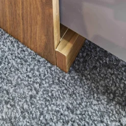 TV-Unterteil Finale Korpus Nussbaum Nova Front Hochglanz Lack Weiß