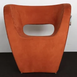 Victoria + Albert Sessel Klein Bezug Alcantara Kategorie Y Farbe A0786 Cadmium Orange
