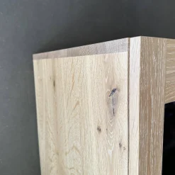 Vitrine BC 04 Eiche Weiß Mit Glastüren