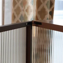 Vitrine Canaletto Container Front Klarglas K7 Korpus Lack Tongrau Seidenmatt