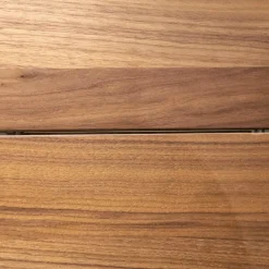 Vitrine Lavato 440 Links Kernnussbaum Schiefergrau Inklusive Beleuchtung