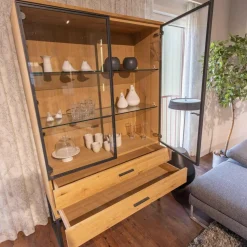 Vitrine LS004419 FILIA FIL-154525 Rustikale Asteiche Bianco