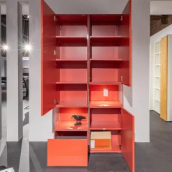 Vitrine Neo Lack NCS Hochglanz Rot Inklusive Beleuchtung