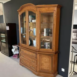 Vitrine Verona 0792 Edelholz Kirschbaumfarbig Antikisiert