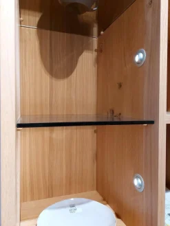 Vitrine Vmontanara Eg Wildeiche Geölt Alurahmen Silber Inklusive Beleuchtung