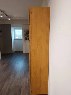 Vitrine Vmontanara Eg Wildeiche Geölt Alurahmen Silber Inklusive Beleuchtung