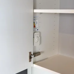 Vitrine WK 419 Intono Glattlack 420 Verkehrsweiß Inklusive LED-Band Trafo Und Funkfernbedienung