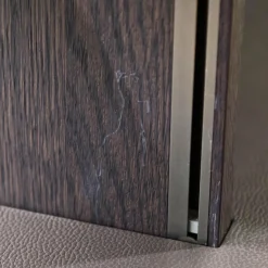 Wandelement 505 Eiche Grau Lack Anthrazit Ecoskin Grau