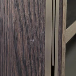 Wandelement 505 Eiche Grau Lack Anthrazit Ecoskin Grau