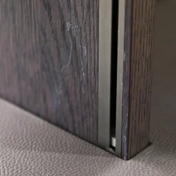 Wandelement 505 Eiche Grau Lack Anthrazit Ecoskin Grau