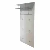 Wandgarderobe Pacific Mit Wandpaneel Garderobenstange Mit Hutablage 2 Haken-Set Ultrawhite