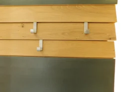 Wandgarderobe V Organo Wildeiche Rustiko Akzent Schwarz Mit Vorsatzspiegel Und Beleuchtung