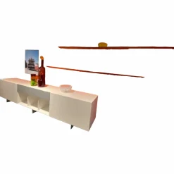 Wandkombination Alea Solo Lack Weiß Matt Und Blutorange