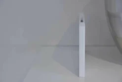 WK 409 Artena Hochglanz Schwarz Hartweiß mit Beleuchtung