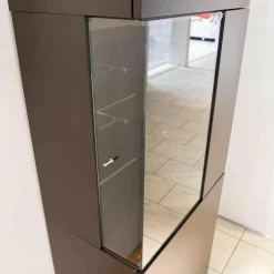 Wohnelement Contur-Unit Glattlack Mocca Mit Beleuchtung