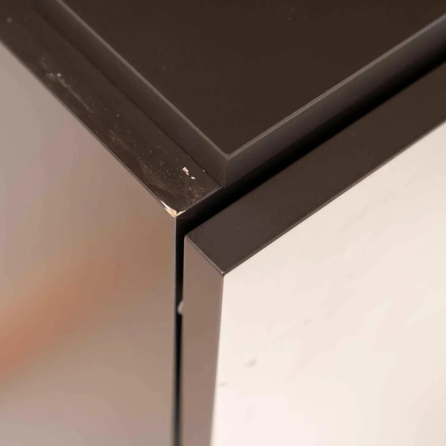 Wohnelement Contur-Unit Glattlack Mocca Mit Beleuchtung