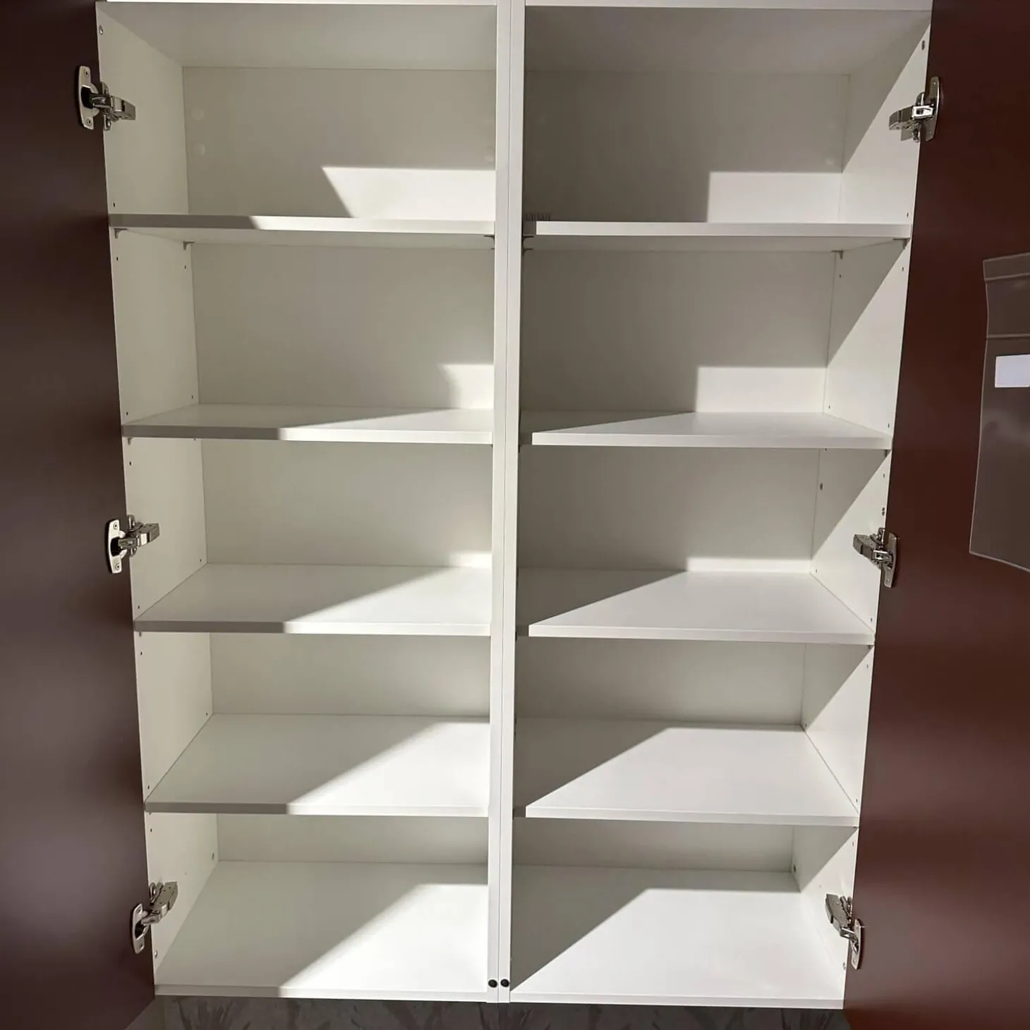 Wohnkombination 371 Riva Lack 842 Beton Sand Beige Und 122 Sand Rot Mit Beleuchtung