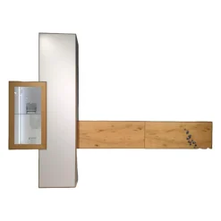 Wohnkombination Dimaro Lack Weiß Asteiche