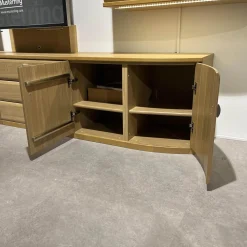 Wohnkombination Kiana VS 66540 Eiche Massiv Sand 2206 Mit Beleuchtung