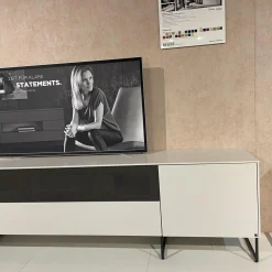 Wohnkombination WK 419 Intono Lack Steingrau Lack Quarz