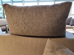 Wohnlandschaft Cara Stoff 14.162 Steingrau Fuß Kufe Stahl Schwarz