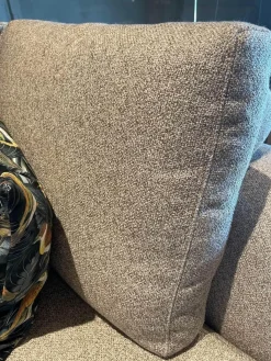 Wohnlandschaft Ecksofa Long Island Stoff T BW1763-575 Creme Metallfuß Matt Bronze