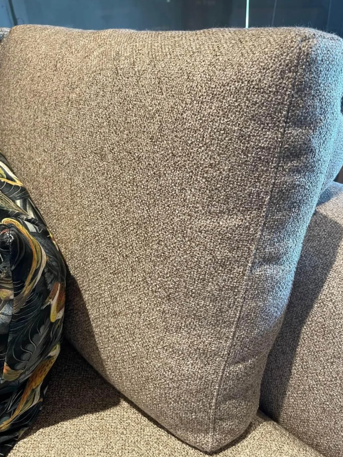 Wohnlandschaft Ecksofa Long Island Stoff T BW1763-575 Creme Metallfuß Matt Bronze