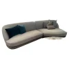 Wohnlandschaft Ecksofa Vesper Stoff Penny Kat. D 6718 Acier Grau