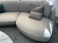 Wohnlandschaft Ecksofa Vesper Stoff Penny Kat. D 6718 Acier Grau