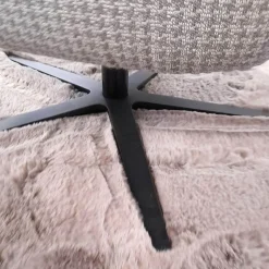 Wohnlandschaft Garda Stoff 0634/08 & 1710/ 18 Grau Füße Schwarz Matt mit drehbarem Clubsessel