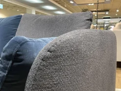 Wohnlandschaft Kumo 555 Stoff 22 505 Schwarzblau Grau Gussfuß Matt Verkehrsschwarz Schwarz